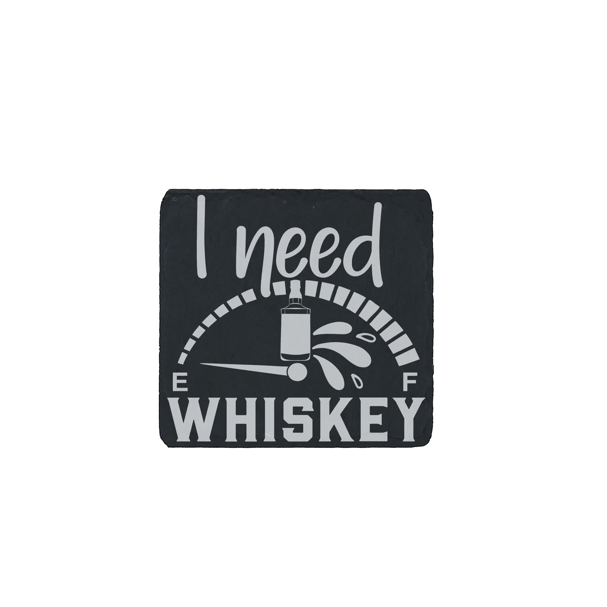 Slate coaster engraved with