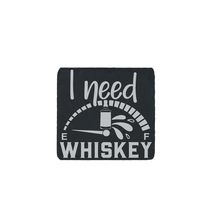 Slate coaster engraved with