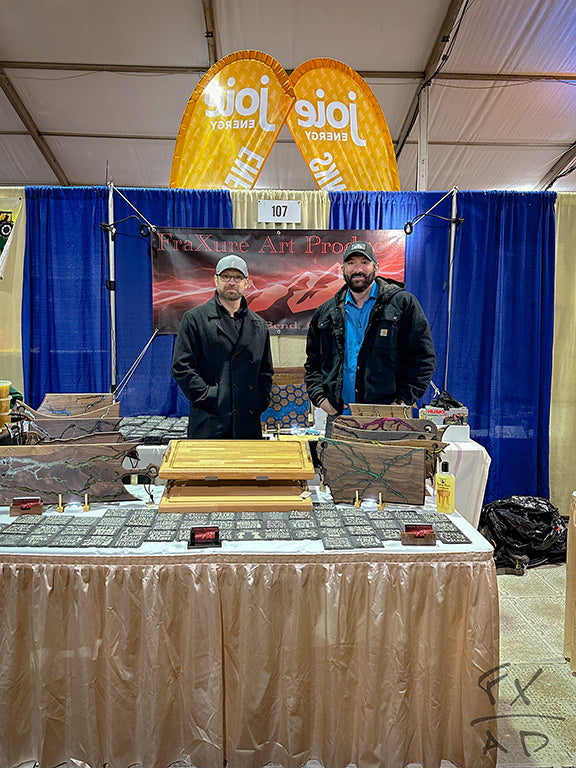 fraxure owners ron and shawn at newport oregon seafood and wine festival